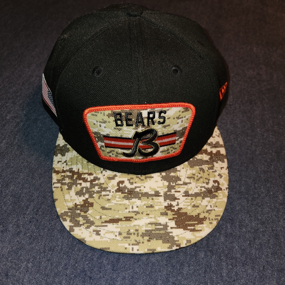 New Era Black and Camouflage Bears Hat
